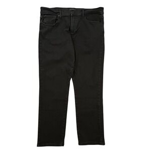 Lucky Brand 412 Athletic Slim Black Jeans Mens 36x30 Straight Leg Denim Pants